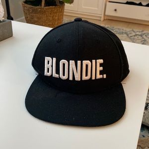 ASVP “Blondie” adjustable black hat.